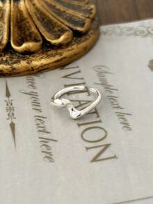 foxanry خاتم عتيق بسيط قطعة واحدة، مجوهرات للنساء، للارتداء اليومي، هدية ترويجية