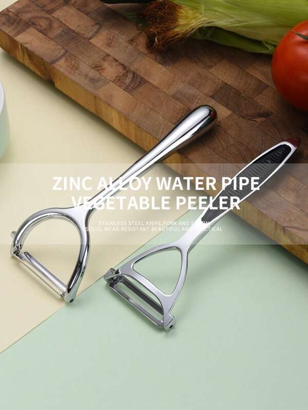1 Stück Edelstahl Obst- & Gemüseschäler - Ergonomisches Küchengerät zum Schälen von Äpfeln, Melonen, Kartoffeln usw. - Wiederverwendbar, langanhaltend Küchenhelfer, Melonenschäler | Ergonomische Küchengeräte | langanhaltend Küchengeschirr