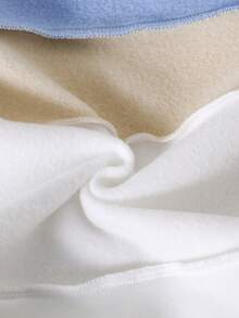 Toddler Cartoon Print Warm Crew Neck Sweatshirt And Sweatpants Set