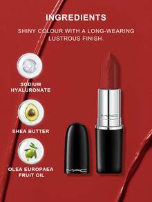 MAC Lustreglass 唇膏 Sheer Shine PDA（砖红色）1 盎司/3 克 - #549 bricky red - 查看 5