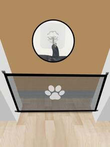 Freestanding Pet Divider Fence, Portable Folding Dog Barrier Net Enclosure