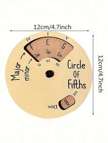 1 đĩa nhạc guitar 5 âm, dụng cụ chỉnh dây đàn bằng gỗ, bảng hợp âm guitar, lý thuyết âm nhạc cho người mới bắt đầu, dụng cụ chỉnh dây bằng gỗ, bánh xe hợp âm có chức năng thay đổi nhanh, thích hợp cho người mới bắt đầu học hòa âm và sáng tác nhạc, tương thích với guitar, piano, violin, v.v., quà tặng cho người yêu âm nhạc, quà tặng cho người đam mê guitar - Nhiều màu - Xem 10