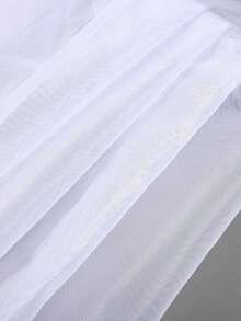 1pc White Polyester Mesh Fabric, Outdoor Tent Mosquito Net Fabric, Door Curtain Screening, Filter Cloth, Bag Accessory Material - White - View 3