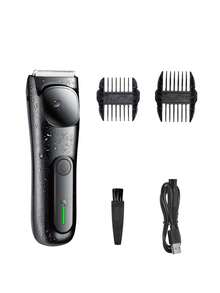 MIGUAN USB充电式电动体毛修剪器，全身可水洗，适用于剃须和修剪毛发，适用于身体各个部位，是馈赠佳品。 - 彩色 - 查看 11