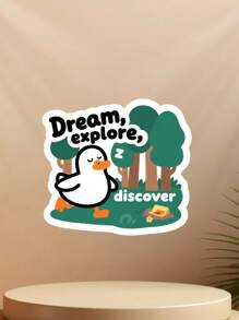 4/2 件“梦想、探索、发现”“找到你的火焰”，乙烯基贴纸，哑光饰面，自粘，一次性使用，适用于水瓶、玻璃杯、笔记本电脑、帽子、手机壳 - 不对称形状，多功能表面应用