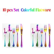 WAYDEKO Stainless Steel Flatware Set Knives Forks Spoons Set, Lasered Vintage Paisley /Seashell/Snowflakes Pattern Design, Mirror Polish And Dishwasher Friendly Black,Blue,Colorful Silverware Set, Cutlery Set,Stainless Steel Halloween Black Flatware Set Knives Forks Spoons Set