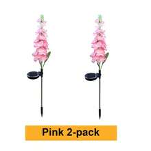 1 件/2 件太阳能风信子草坪灯，彩虹色风信子花园灯，LED 花园装饰户外照明景观灯，用于花园、庭院、露台、公园、草坪和通道装饰的塑料材料