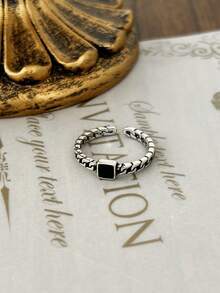 foxanry خاتم عتيق بسيط قطعة واحدة، مجوهرات للنساء، للارتداء اليومي، هدية ترويجية