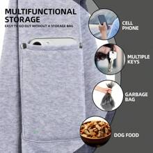 1pc Foldable Breathable Pet Carrier Bag, Large Capacity Pet Sling Bag