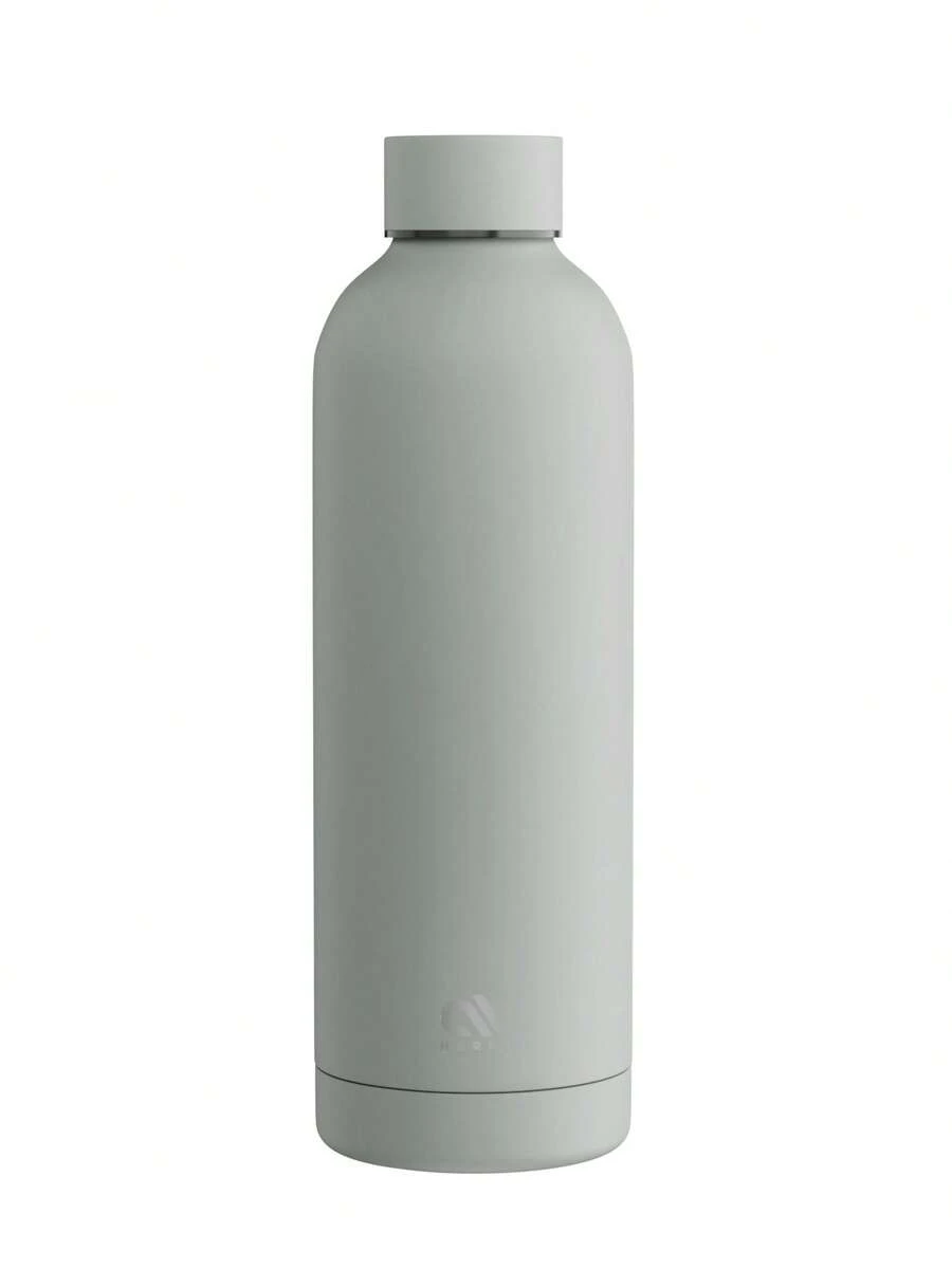 Meoky 17 oz Frosted Sports Flask, Insulated Water Bottle with Unique Small Mouth, 12-Hour Cold Retention, Leak-Proof Double-Wall Stainless Steel, Perfect for Sports, Gym, Travel, and School - 灰色 - 查看 1