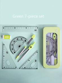 1pc Multifunctional Compass Set Geometry Tool, Used For Students And Professionals' Drawing Measurement And School Supplies, Painting, Architecture, Engineer Supplies, School Supplies, Back To School, Gifts (Pink, Blue, Yellow)