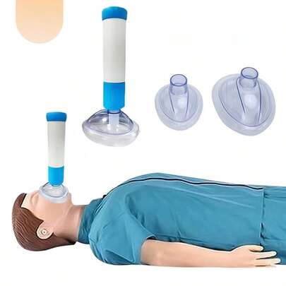 Resucitador antiasfixia con succión laríngea de presión negativa Heimlich Resucitador antiasfixia Resucitador antiasfixia Portátil Apto para todas las personas Incluye dos tapas pequeñas y una grande gratis