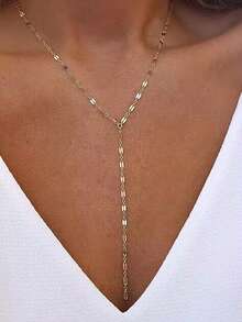 1pc Women's Simple Lip Chain Style Necklace - W-xL280 Chain Necklace - View 3