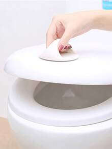 1 Piece Toilet Lid Lifter, No Drill Door Handle Drawer Window No Trace Pull Rod Handle, No Nail Strong Paste Wardrobe Handle Sliding Door Pull Rod, Durable Bathroom, Can Easily Lift The Lid, Suitable For Home And Public Bathroom Sanitary Design