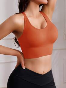 女士运动文胸，支撑性好，减震，不下垂，无缝，无钢圈，透气