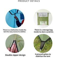 1 Piece Shower Tent Outdoor Camping Mobile Toilet Changing Clothes Toilet Tent Single Shower Cover