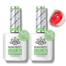 BORN PRETTY 1/2/3 piezas de 15ml Quitaesmalte mágico rápido, fórmula suave que elimina talla grande rápido el esmalte semipermanente, barniz y pegamento
