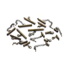 10Sets/Lot 10-40mm Lobster Clasps Hooks Extending Chain Bracelet End Connectors Slider Clasp For DIY Jewelry Making Accessories