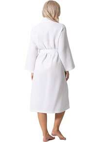 Bata de kimono de punto de gofre - Secado rápido - Suave, bata de dama de honor, bata de baño de gofre larga para primavera y verano, ropa de dormir absorbente, delgada - Multicolor - Ver 8