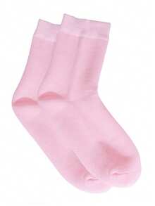 1 对保湿美白足膜，含精油，适用于干裂足部护理，凝胶足跟和腿部保暖，为足部补水 - 粉色 - 查看 13