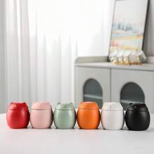 1 pieza Urna de Mascota de Cerámica, Contenedor de Cenizas de Gato, Contenedor de Vida, Urna Conmemorativa de Gato de Cerámica, Lugar de Descanso Gentil para Felinos, Frasco de Cenizas Hecho a Mano