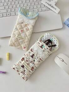 1Pc Quilted Cute Glasses Bag Glasses Organizer Glasses Holder Girl's Glasses Storage Box Sunglasses Accessories Jewelry Organizer OSMO Pocket 3 Storage Bag Multi-Functional Storage Bag Clutch With Buckle Closure Design Perfectly Protecting Sunglasses And Making It A Great Gift Birthday Gift Gift For Good Friends Back To School Gifts Moms Gifts Teachers Gifts Bridesmaid Gift Travel Essentials Cruise Essentials Dorm Essentials