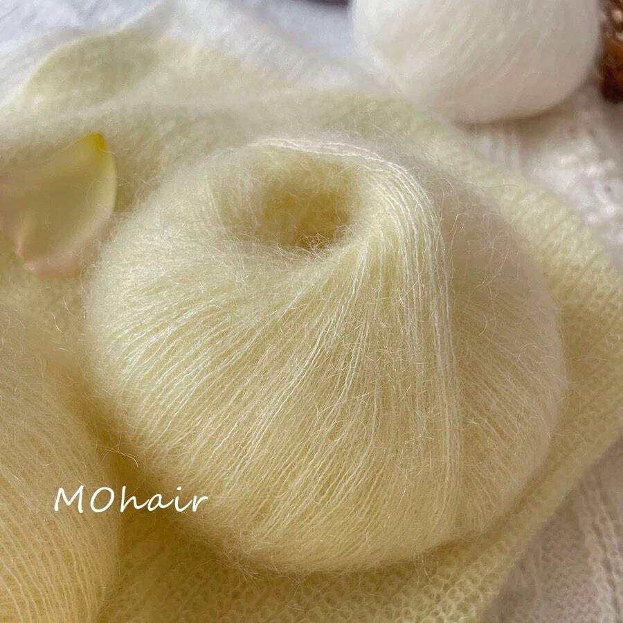 1pc 25g Mohair, Wool Thread, Fine Hand Woven Thread, Scarf Thread, Shawl Yarn, Hook Bag And Clothing And Veil