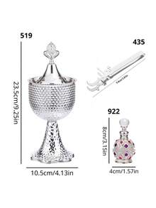 1 Peça/1 Conjunto Queimador de Incenso/Suporte de Incenso de Ferro Fundido Simples e Elegante. Com Tampa, Queimador de Aromaterapia, Decorações, Queimador de Bakhoor, Decoração para Casa.