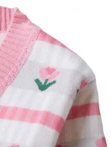 enmi bear Baby Mädchen Strickjacke, thermisch gefütterte gestrickte Oberbekleidung, neue Herbst/Winter Kinderkleidung, stylisch für Kleinkind & Baby Mädchen