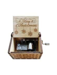 1 pieza Caja de música con cascabeles navideños, adorno de madera con campanas, decoración de Santa Claus viene a la ciudad, adecuado para Navidad, regalos festivos, decoración del hogar - Multicolor - Ver 45