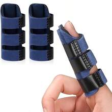 1/2/5 piezas Abrazadera ajustable para dedos, que proporciona un soporte cómodo - Perfecto para dedos lesionados, usado para artritis, dedos en gatillo y lesiones, soporte ligero para dedos para aliviar el dolor - Multicolor - Ver 2