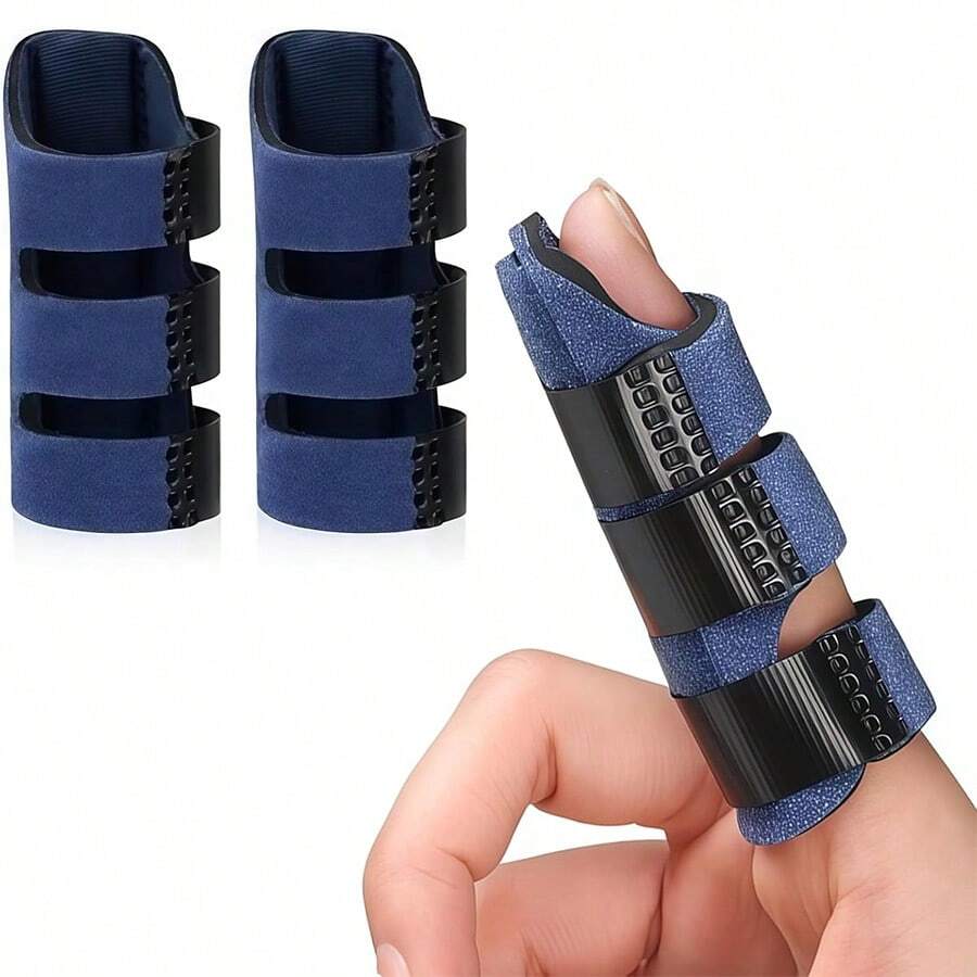1/2/5 件可调节手指夹，提供舒适支撑 - 非常适合受伤的手指，用于关节炎、扳机指和受伤，轻便的手指支撑可缓解疼痛