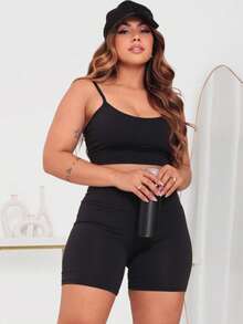 Kit 2 Sports Fitness Sets Everyday With Removable Pads - 黑色和巧克力 - 查看 2