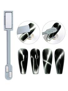 12pcs/Set Multi-Functional Strong Magnetic Stick Set, Suitable For Cat Eye Gel Nail Polish, Magnetic Tools, Magnetic Pen, Nail Art Design, Glitter Effect, Magic Nail Art Tools - Multicolor - View 5