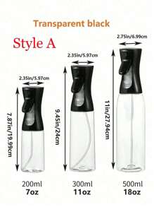 1pc Adjustable Atomizer Oil Spray Bottle - Fat-Reduction Refillable Cooking Gadget For Kitchen/BBQ/Outdoor, Olive Oil Spritzer With Fine Mist