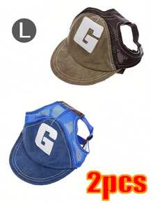 Dog Sunscreen Baseball Cap With Ear Holes - Adjustable Outdoor Sports Hat For Small, Medium & Large Dogs | UV Protection, Breathable Pet Sun Hat - Royal Blue - View 15