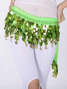 肚皮舞亮片腰链硬币腰巾舞蹈表演服装臀巾