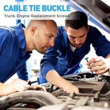 100 buc cataramă universală pentru cleme de cablu din nailon, suport pentru cleme cu fermoar din nailon cu autoblocare rezistentă cu design cu știft și buton, cleme de cablu din plastic, elemente de fixare pentru caroserie auto, cleme cu fermoar pentru fixare auto zilnică