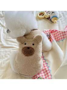 1 pieza Ropa de otoño/invierno para mascotas, adecuada para perros Poodle, Bichon Frise, Pomerania, Yorkshire de menos de 8.5kg, color aleatorio