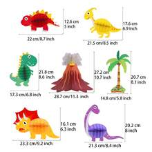 10 件套海洋热带鱼蜂窝中心装饰，适用于海洋主题派对、淋浴房天花板悬挂装饰 - 彩色 - 查看 11