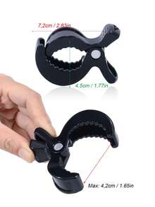 4件/3件/2件婴儿推车毯夹、婴儿推车蚊帐夹、婴儿推车玩具夹、婴儿推车毯夹、婴儿床玩具挂夹、孕妇汽车座椅配件 - 黑色 - 查看 2