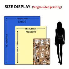 Comfortable Dog-Themed Flannel Blanket - Soft, Warm, And Versatile, Suitable For Naps, Camping, Travel, And Home Decoration - Perfect Gift For Pet Lovers - Style - View 4