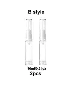 2pcs/Set Clear Lotion Dispenser, Modern Acrylonitrile-Styrene Copolymer Lotion Dispenser For Travelbathroom Decor Fall Decor Back To School