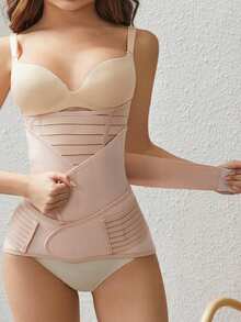 Women's Waist Trainer, Tummy Control Shapewear - Apricot - View 4