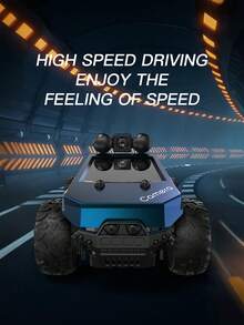 带摄像头的漂移遥控玩具车，480p摄像头，实时图像传输，APP控制，带灯，2.4G遥控器，适合男孩女孩，万圣节，圣诞节礼物 - 彩色 - 查看 7