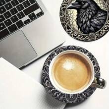 4/6 buc suporturi decorative cu craniu și flori, covorașe pentru băuturi, potrivite pentru casă și petrecere, protecții de masă antiderapante multifuncționale rezistente la căldură, cadou ideal pentru prieteni și familie