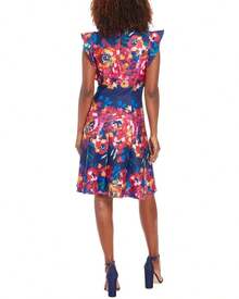 London Times A-Line Dress - Multicolor - View 3