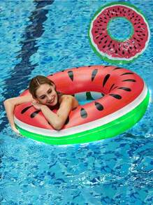 1/2 piezas Flotadores inflables de sandia para adultos - Accesorios de deportes acuáticos de verano y fiestas en la piscina, de material de PVC