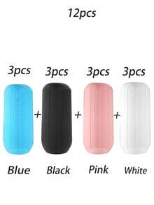 Bộ 12/8/4/1 hộp đựng đồ du lịch chống rò rỉ, nắp đậy chống rò rỉ cho vali đựng đồ vệ sinh cá nhân, dụng cụ chống rò rỉ chai lọ du lịch bằng silicon, phù hợp với hầu hết các kích cỡ chai, có chun co giãn, dùng được cho cả nam và nữ, nhiều màu sắc, thích hợp cho túi đựng đồ du lịch, đồ dùng cần thiết khi đi du lịch, đồ dùng học tập, cắm trại nghỉ lễ, nước hoa mini (nam/nữ), hương thơm bãi biển, quà Giáng sinh, quà Halloween. - Nhiều màu - Xem 25