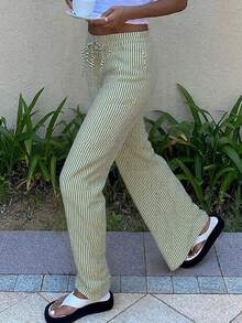 Women's Casual Versatile Solid Color Wide Leg Pants Fall Cloth For Women